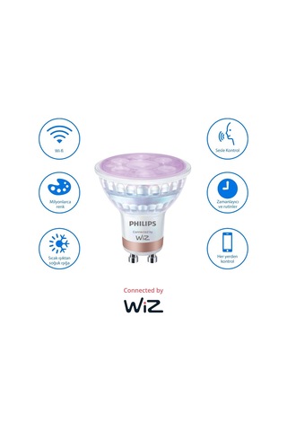 Smart Lighting Led Spot Ampul Gu10 Cam 50w Eşdeğer Rgb - Google Home, Alexa, Homekit Ve Matter Uyumlu Diğer