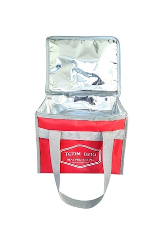 TermBag Katlanabilir Termal Termo Termos Çanta Kırmızı