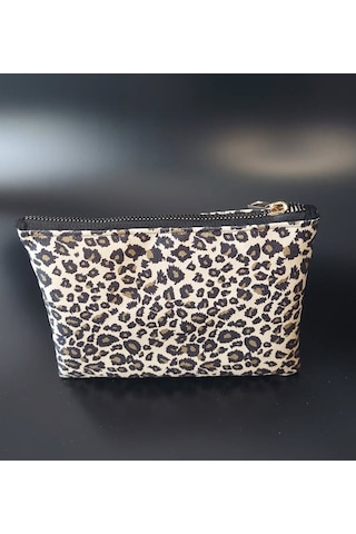 Meryy Collection Clutch Simli Leopar Çanta Leopar