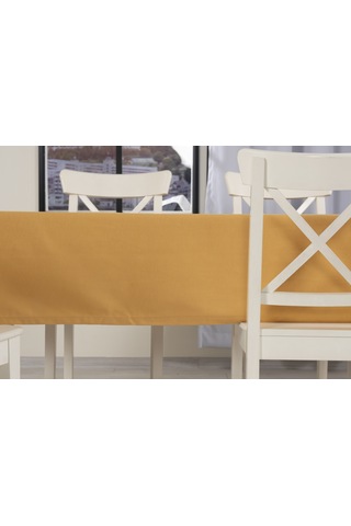 Düz Masa Örtüsü Hardal