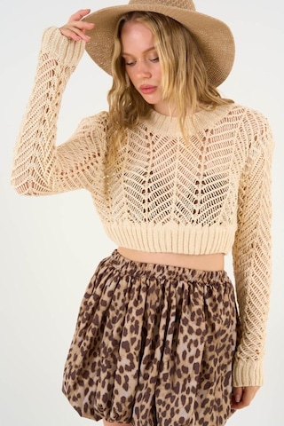 Leopar Balon Etek - Leopar Açık Kahve kahve