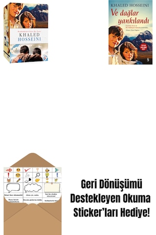 Khaled Hosseini - Kutulu Set + Ve Dağlar Yankılandı + Okuma Sticker'ları