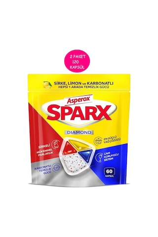 Asperox Sparx Bulaşık Makinesi Deterjanı 2 x 60 Tablet