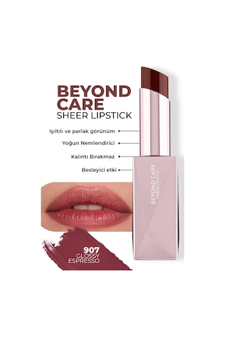 Alix Avien Beyond Care Sheer Lipstick 907 Glossy Espresso Yoğun Nemlendirici Besleyici Etki Parlak Ruj