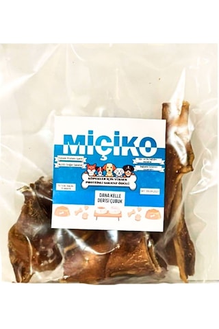 Zengin Proteinli Dana Kelle Derisi Köpek Ödülü 100gr