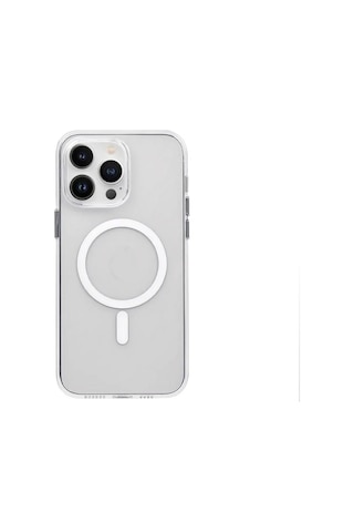 Apple Uyumlu iPhone 14 Promax Mika Sararmaz Magsafe Kılıf