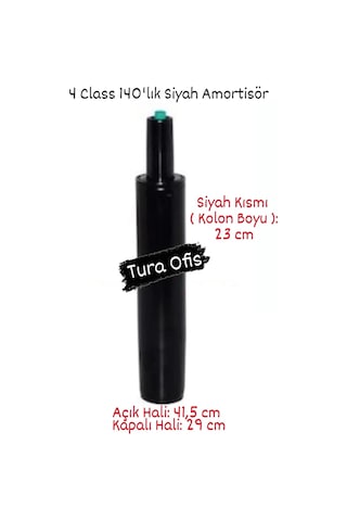 Tura Ofis 4 Class 140'lık Siyah Amortisör Tura Ofis 4 Class 140'lık Siyah Amortisör