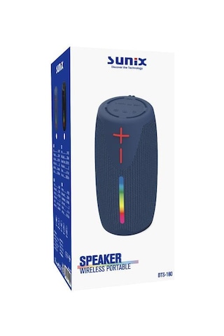 Sunix 8w 2000 Mah Taşınabilir Bluetooth Hoparlör Siyah Bts-180