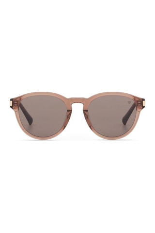 Blancia Bc1386 C3 52 Unisex Oval Şeffaf Kahverengi Kemik Güneş Gözlüğü Kahverengi