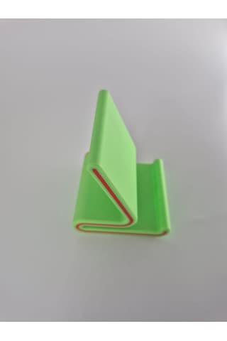 Şık Tasarımlı Telefon Standı, Masaüstü Uyumlu, 3d Baskı, A. Yeşil