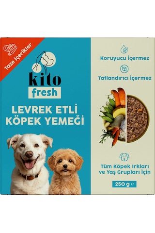 Kito Fresh Levrek Etli Taze Yetişkin Köpek Yemeği 250 G