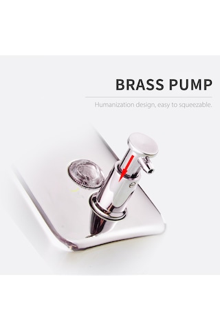 Leezsing 500ml Manuel Sabunluk Duvara Monte El Köpük Sabunluk Banyo Duş Banyo Mutfak Lavabo Tuvalet Ofisler İçin Basmalı Pompalı Sabunluk