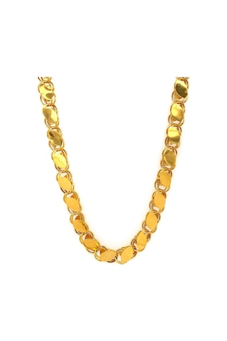 14 Ayar Altın 5.5 Mm Pullu Zincir Kolye