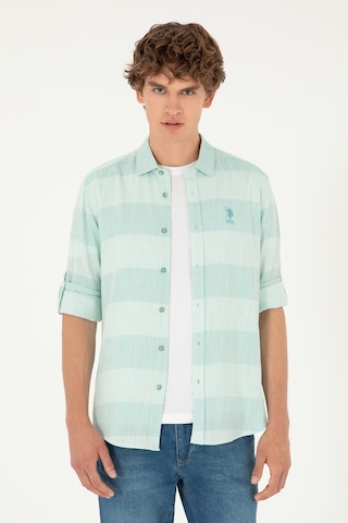 U.s. Polo Assn. Erkek Mint Gömlek Desenli 50283818-vr090 Mint