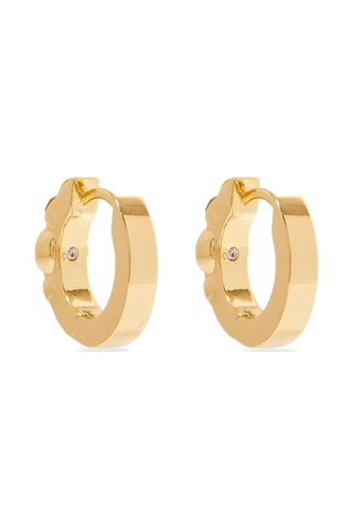 Gem Huggie Hoops 1.5x1.5 Cm Renkli Küçük Halka Küpeler, Şık Ve Zarif Tasarım Kırmızı