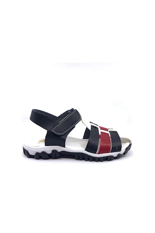 Arzen 4006 Kafesli Erkek Çocuk Sandalet Ayakkabı Laci Kırmızı