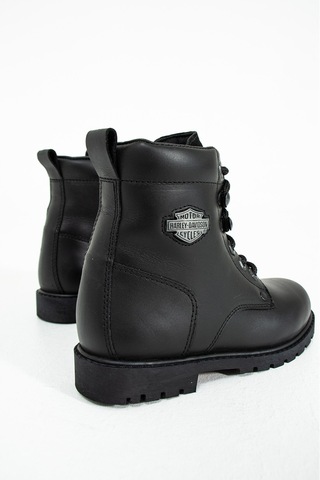 Harley Davidson Hakiki Deri Jimmy Siyah Deri Çocuk Bot 025F100494 Siyah