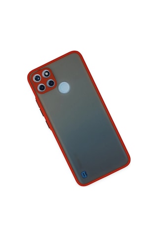 Cosmotex Newface Realme C21y Kılıf Montreal Silikon Kapak - Kırmızı
