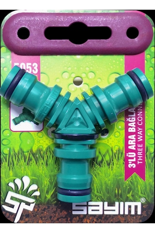 Hortum Üç Taraflı Jak Adaptörü Otomatik Ara Bağlantı Eki 1 Adet
