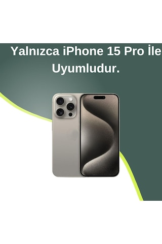 Apple Uyumlu iPhone 15 Pro Lens Korumalı Simli Kelebekli Çiçekli Kılıf