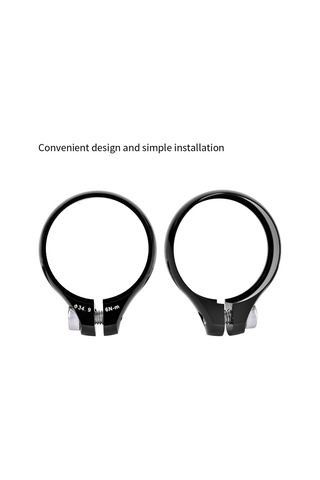 Moveevo Alüminyum 6061 Bisiklet Oturak Klembi - 34.9 Mm Çap, 30.8/31.6 Mm Oturaklar İçin, Hafif Ve Dayanıklı, Kırmızı Kırmızı