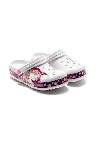 Twigy Lili Çocuk Sabo Terlik  Beyaz 30/35 DD1006 Beyaz