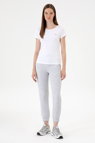 U.S. Polo Assn. Kadın Açık Gri Şardonlu Jogger Eşofman Altı 50313581-VR001