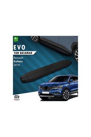 S-dizayn Renault Koleos 2 Evo Siyah Yan Basamak 163 Cm 2016 Üzeri