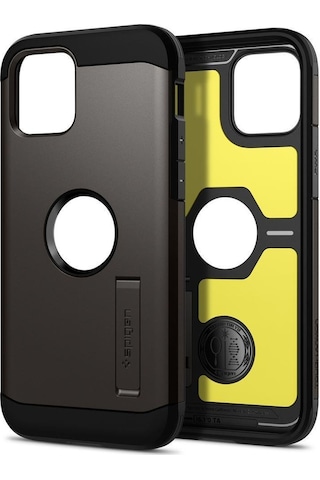 Spigen Apple Uyumlu iPhone 12 Mini İle Kılıf Tough Armor Gunmetal