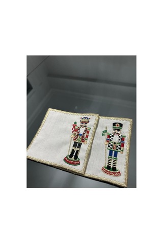 Linda Mia Nutcrackers Kurşun Asker Kokteyl Peçete 2 Li Acı Kahverengi