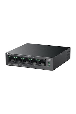 TP-LINK LS105LP 4 PORT 10/100 + 1 Port RJ45 Uplink 41 W 250 M Poe Switch