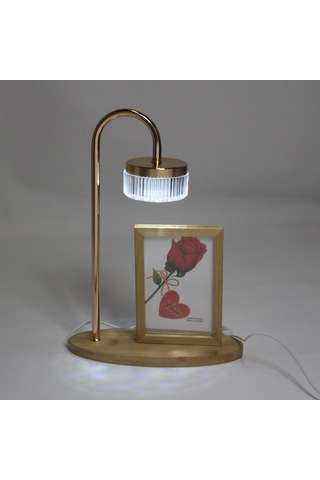 Kişiye Özel Ahşap Dekoratif Fotoğraflı Masa Lambası Renkli