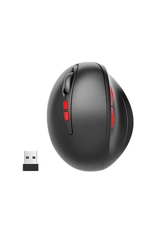 Tongxida T33 Ergonomik Kullanıcı İçin 2.4ghz Siyah Optik Kablosuz Mouse T33