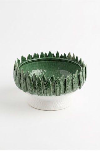 Gren Palm Ayaklı Kase 24x24x12 Cm