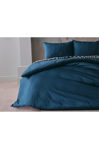 Saten Artline Nevresim Takımı Çift King Size - Mavi