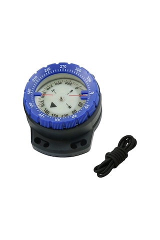 Neevoyu 50 Metre Su Altı Dalış Pusulası - Işıklı, Su Geçirmez, Esnek Kordonlu Outdoor Navigasyon Aracı Mavi