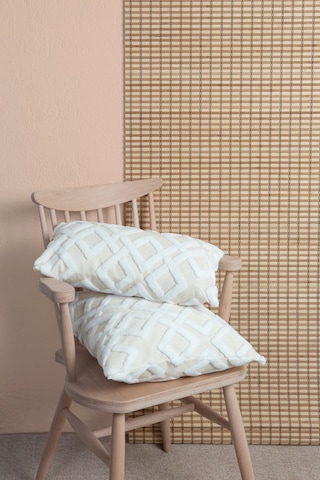 Hamur Jakarlı Kırlent 43 x 43 CM Mila Ekru