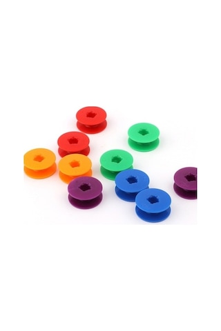 Flybuy 100 Adet Elektrikli Dikiş Mak. Makaralar, Bobinler, Servis Aksesuar Seti, Plastik İğne Aracı Depolama, Dikiş Mak. Aksesuarları