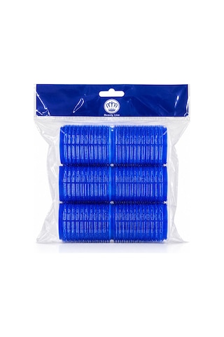 Profesyonel Cırtlı Bigudi 40 Mm 4 Cm 6'lı Set - Yapışkanlı Saç Bigudisi Lacivert Büyük Boy Profesyonel Cırtlı Bigudi 40 Mm 4 Cm 6'lı Set - Yapışkanlı Saç Bigudisi Lacivert Büyük Boy
