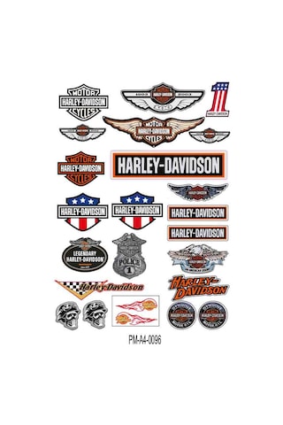 Sponsor Harley Davıdson Ekipman Kask Motorsiklet Sticker Seti 01 Sponsor Harley Davıdson Ekipman Kask Motorsiklet Sticker Seti 01