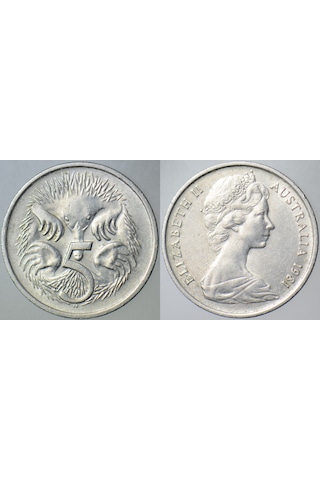 Avustralya 5 Cent 1981 Kraliçe. 19,4 Mm.