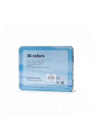 Solid Water Colour 36 Renk Suluboya Takımı Çok Renkli