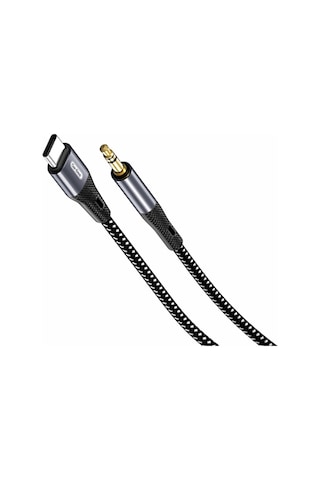 Go Des Gac-168 Type-c To 3.5mm Aux Audio Ses Kablo 1m Siyah