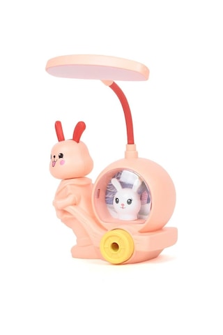 Tavşan Modelli Led Masa Lambası Pembe