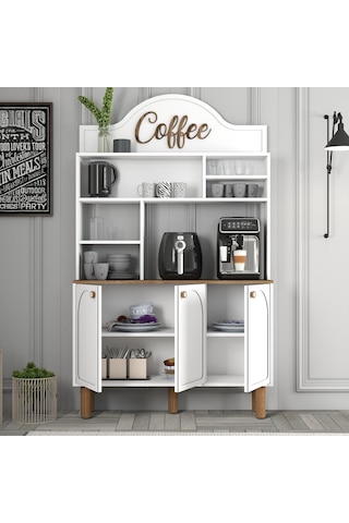 Bohem Kahve Köşesi 120cm - Beyaz Beyaz