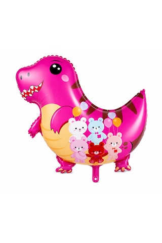 Pembe Dinozor Folyo Balon 62x60 Cm Çocuk Doğum Günü Parti Balonu Helyum Uyumlu Tekrar Kullanılabilir Çok Renkli Pembe Dinozor Folyo Balon 62x60 Cm Çocuk Doğum Günü Parti Balonu Helyum Uyumlu Tekrar Kullanılabilir Çok Renkli