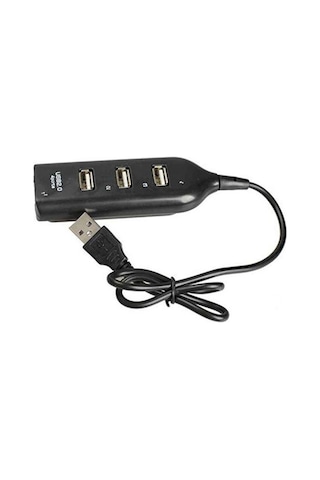 Gerçek Usb 2.0 Çoğaltıcı 4 Port Çoklayıcı Hub 5070P Dişi Çoklama Siyah