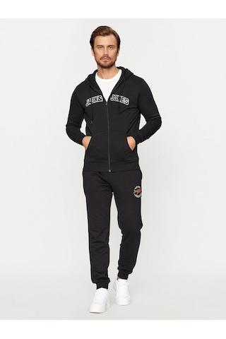 Jack & Jones Erkek Fermuarlı Ve Kapüşonlu Sweatshirt - 12241567 001