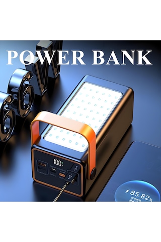 70.000mah 22.5w Hızlı Şarjlı, 4 Usb Çıkışlı, Lcd Ekranlı Powerbank -1667 BEYAZ