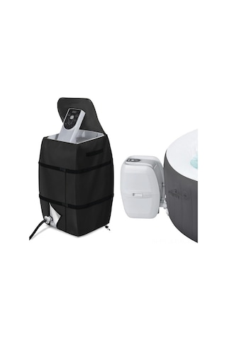 Moveevo Dışarıdaki Jakuzi Isıtıcı Koruyucu Kapağı - Toz Ve Çöpten Koruma, Çok Fonksiyonlu Dış Kullanım Gri Spa Isıtıcı Örtüsü